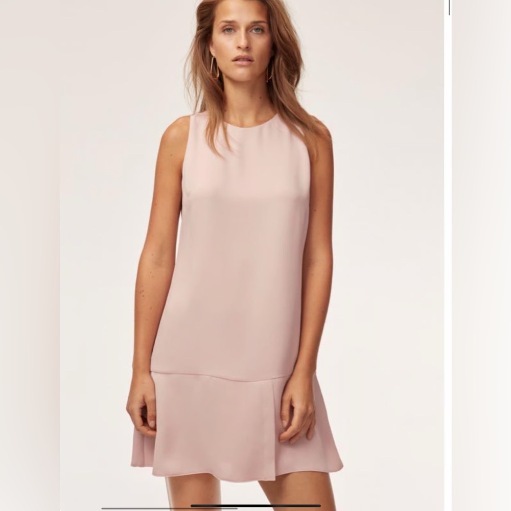 Aritzia Babaton Arsha Mini Camille Blush  Pink  Dress